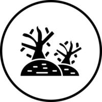 Dry Tree Vector Icon Style