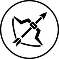 Bow Arrow Vector Icon Style