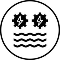 Hydro Power Vector Icon Style