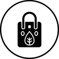 Eco Bag Vector Icon Style