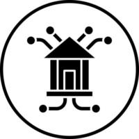 Branch Network Vector Icon Style