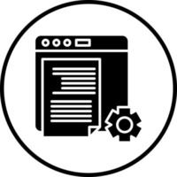 Content Management Syste Vector Icon Style