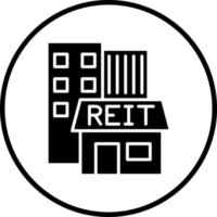 reit vector icono estilo