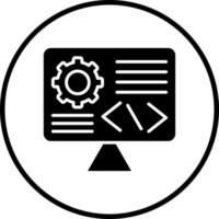 Custom Coding Vector Icon Style