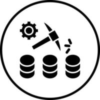 Data Mining Vector Icon Style