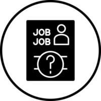 Job Vacancy Vector Icon Style