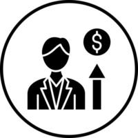 Career Growth Vector Icon Style