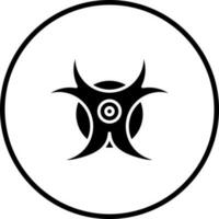 Bio Hazard Vector Icon Style