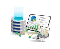 Data center concept with icon design, vector illustration 10 eps graphic.