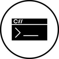 Console Command Line Vector Icon Style