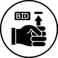 Maximum Bid Vector Icon Style