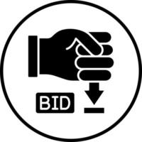 Minimum Bid Vector Icon Style