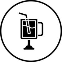 bebida vaso vector icono estilo