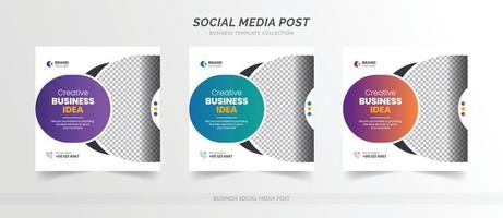 Digital business marketing social media post banner template vector