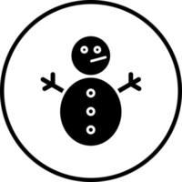 Snowman Without Snow Vector Icon Style