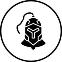 Armor Helmet Vector Icon Style