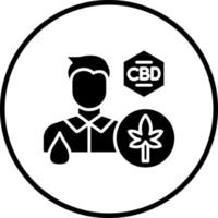 Cbd Oil Users Vector Icon Style