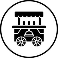 Food Cart Vector Icon Style