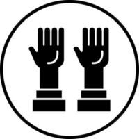 Hands Up Vector Icon Style