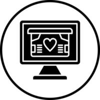 Online Donation Vector Icon Style
