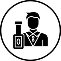 Bartender Vector Icon Style