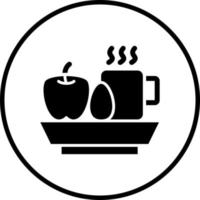 desayuno vector icono estilo