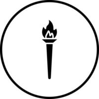 Torch Vector Icon Style