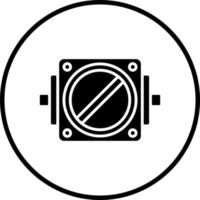 Throttle Plate Vector Icon Style