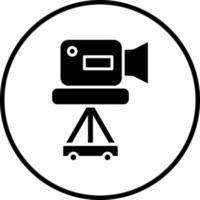 Camera Tripod Vector Icon Style