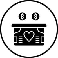 Charity Box Vector Icon Style