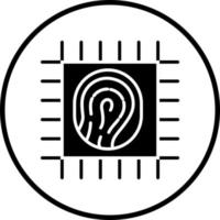 Biometric Cpu Vector Icon Style