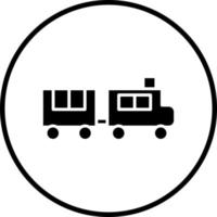 Toy Train Vector Icon Style