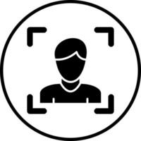 Face Recognition Vector Icon Style