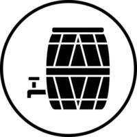 Barrel with Tap Vector Icon Style