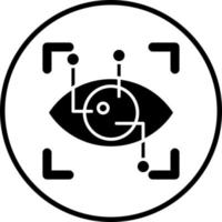 Eye Recognition Vector Icon Style