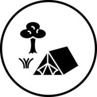 Tent Vector Icon Style