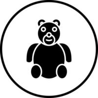 Stuffed Bear Vector Icon Style