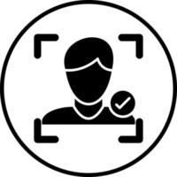Face Detection Vector Icon Style