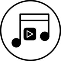 música vector icono estilo