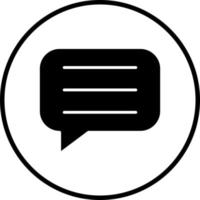 Speech Bubble Vector Icon Style