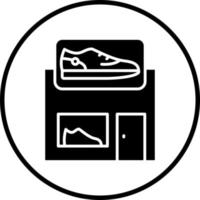 Shoe Shop Vector Icon Style