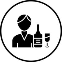 Bartender Vector Icon Style