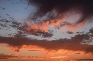 Colourful sky at sunset photo