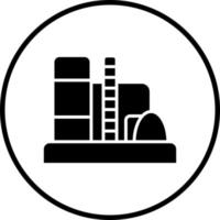 refinería vector icono estilo