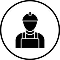 Worker Male Vector Icon Style