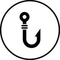 Fish Hook Vector Icon Style