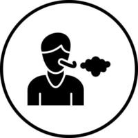 Shortness Of Breath Vector Icon Style