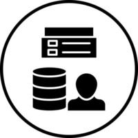 Client Database Vector Icon Style