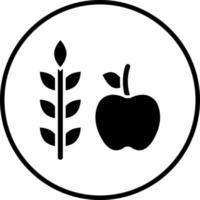 High Fiber Food Vector Icon Style