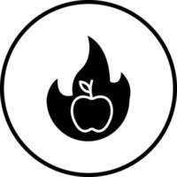 Burning Calories Vector Icon Style